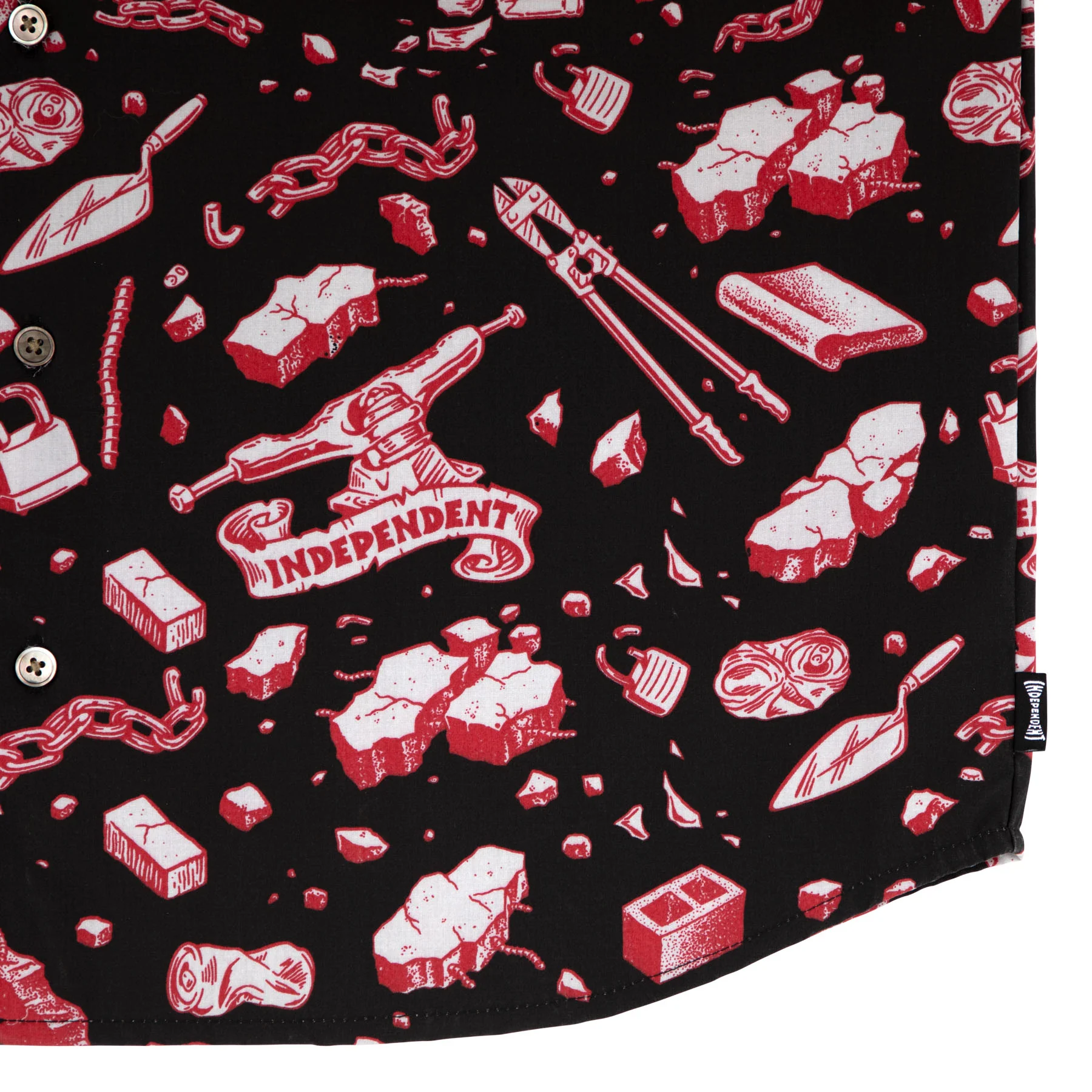 Under The Bridge Pattern Independent Mens Shirt - Image 7