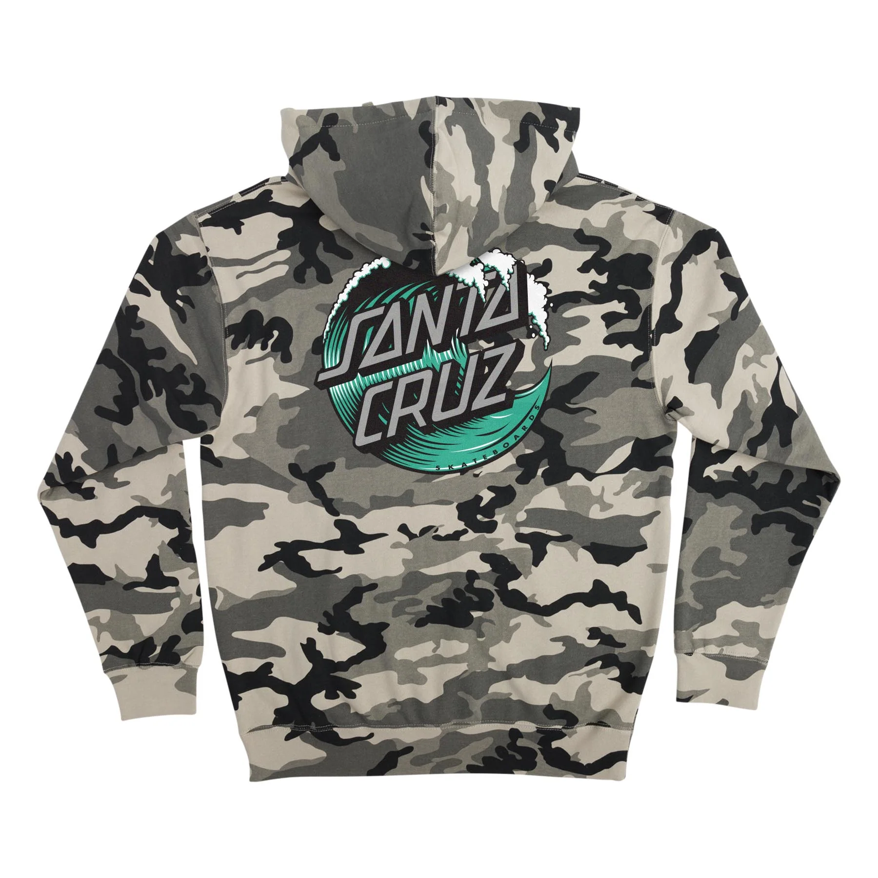 Wave Dot Mens Santa Cruz Hoodie - Image 3