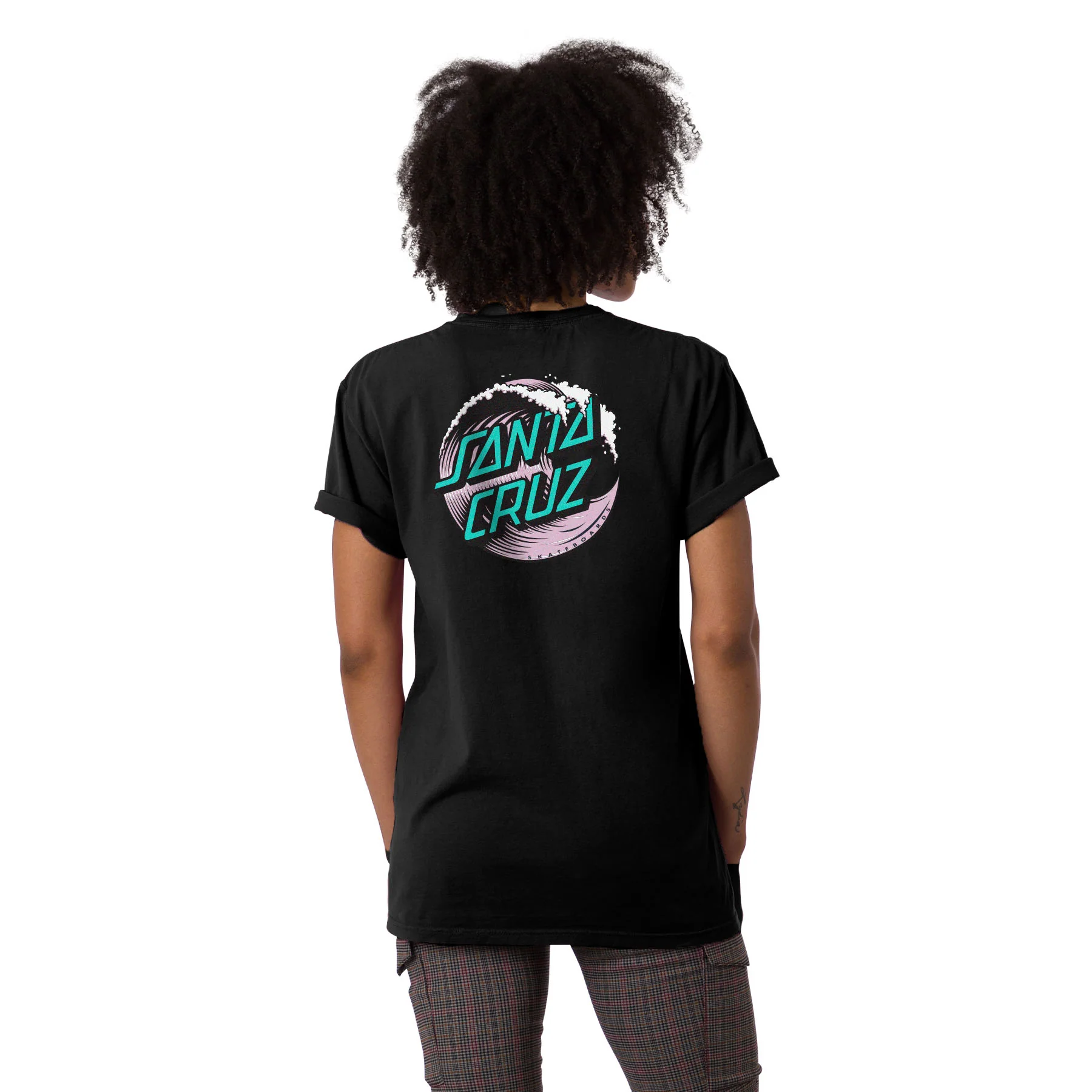 Wave Dot Womens Santa Cruz T-Shirt - Image 3