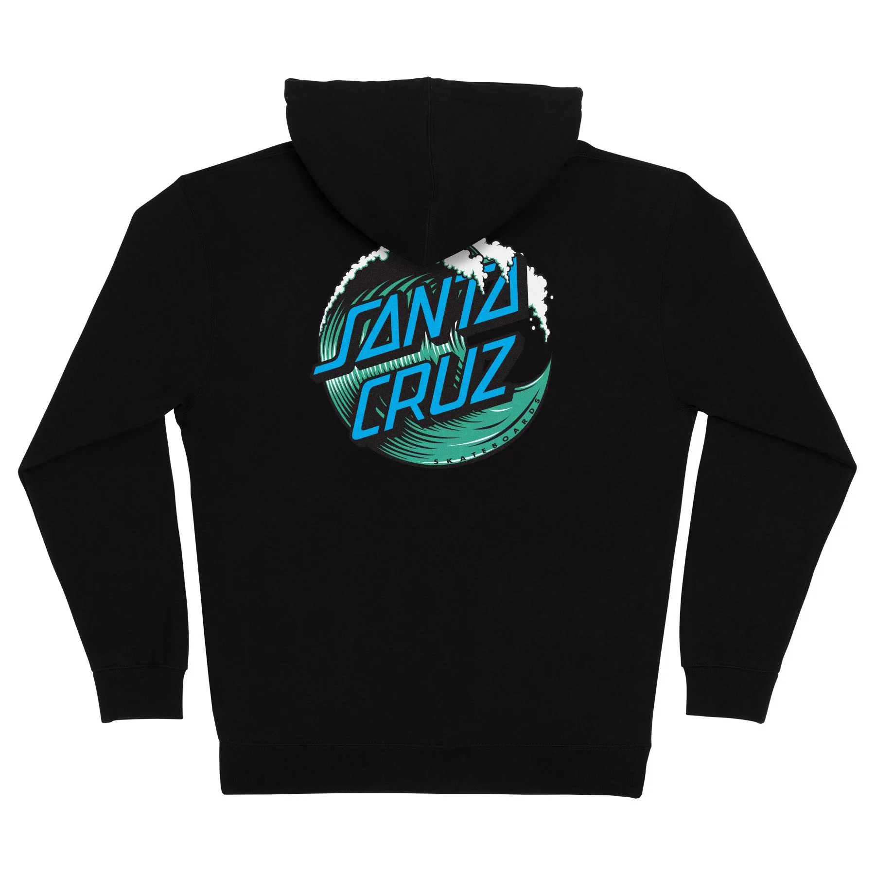 Wave Dot Mens Santa Cruz Zip Hoodie - Image 3