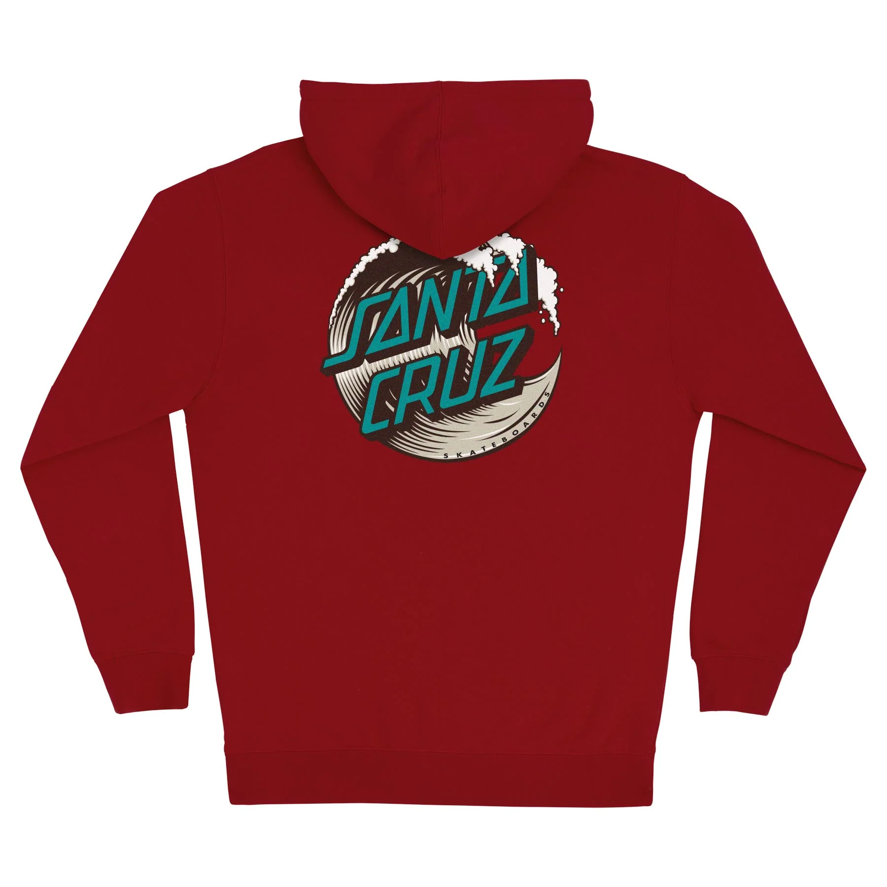 Wave Dot Mens Santa Cruz Zip Hoodie - Image 8