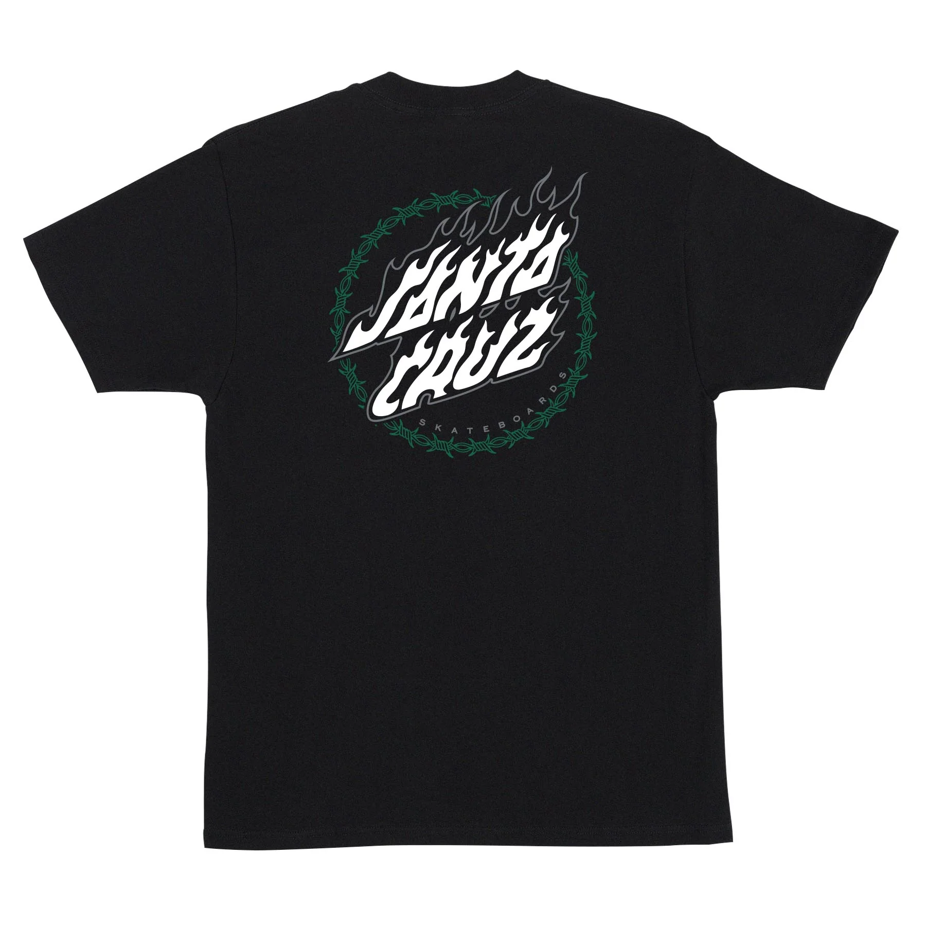 Wired Flame Dot Crackle Mens Santa Cruz T-Shirt - Image 2
