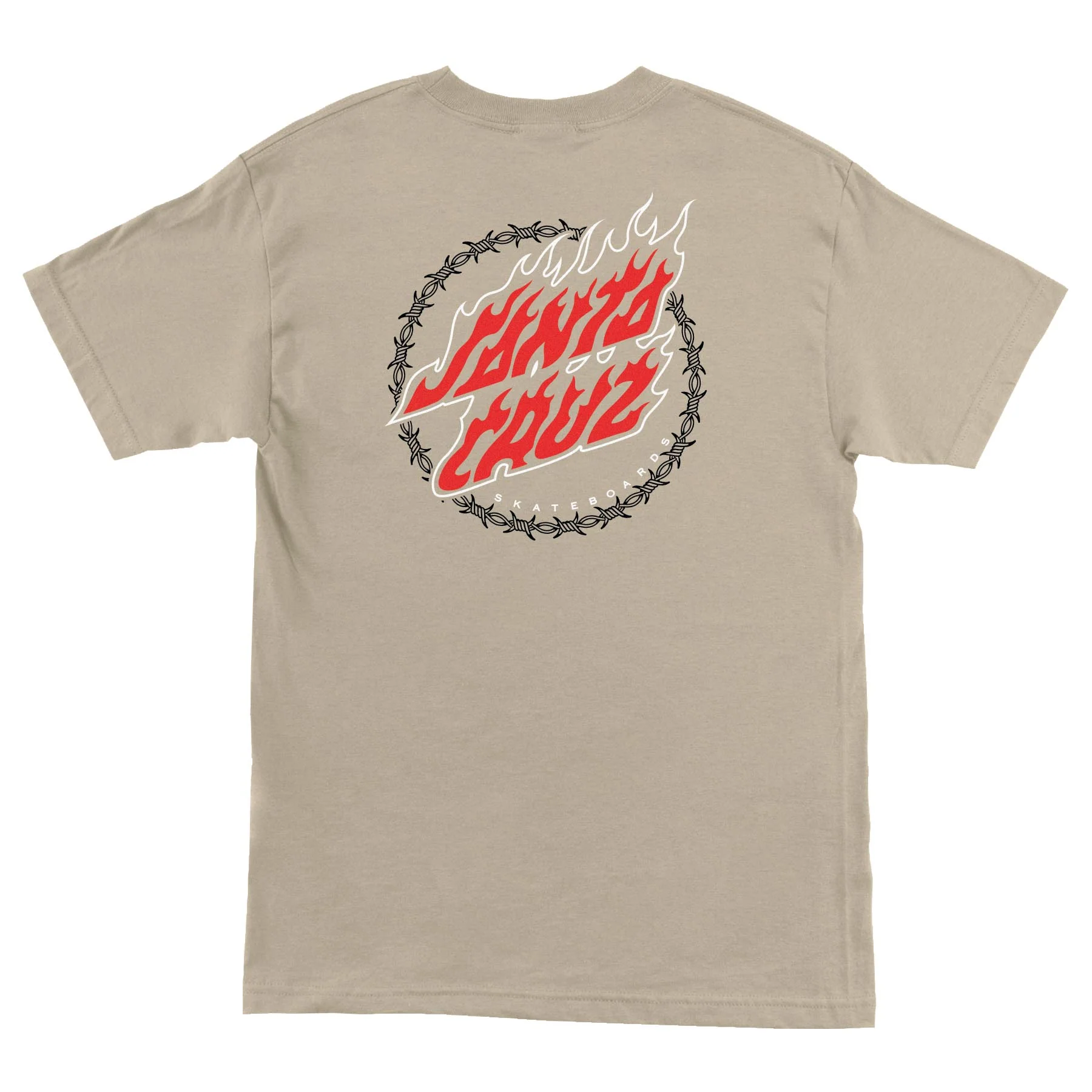 Wired Flame Dot Crackle Mens Santa Cruz T-Shirt - Image 4