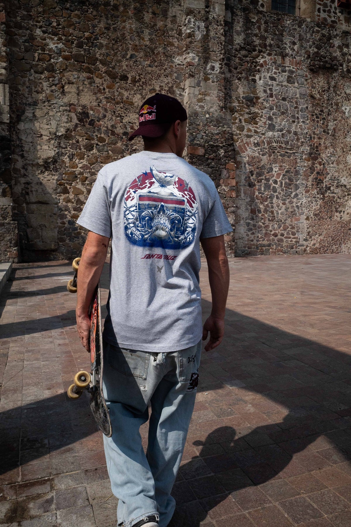 Wooten Cyber Skull Mens Santa Cruz T-Shirt - Image 6